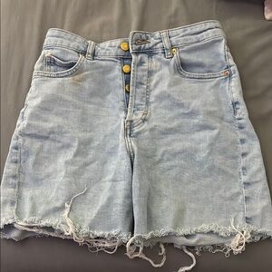 H&M Light Wash Denim long shorts “jorts”